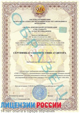 Образец сертификата соответствия аудитора Гай Сертификат ISO 13485